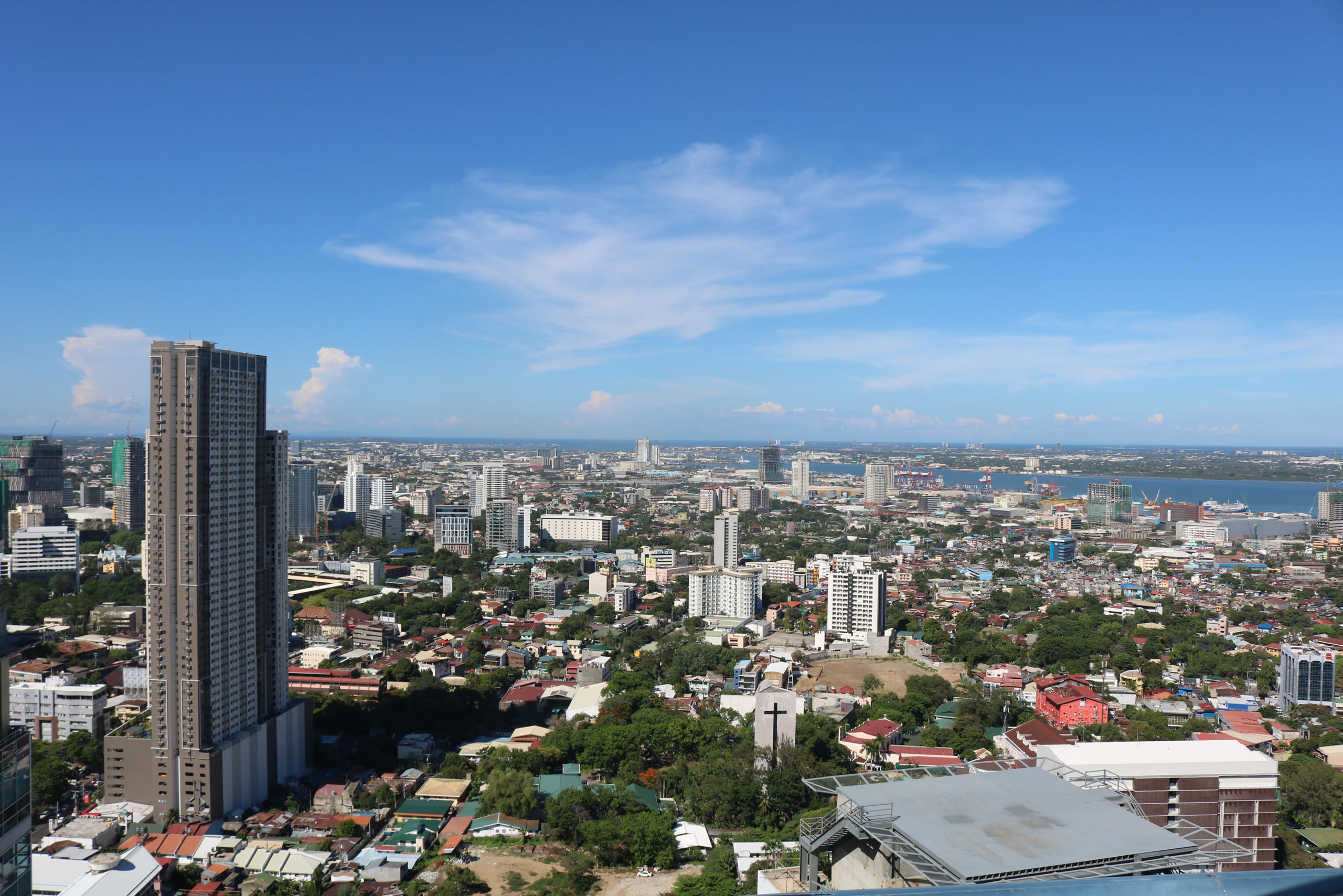 Cebu City from the Crown Regency tower toward the port. Philippines, Offshore BPO Confidence Index 2023